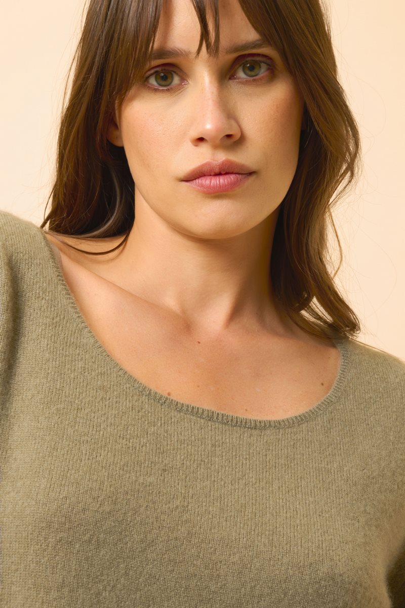 Pull Col Bateau - Fiona - Army