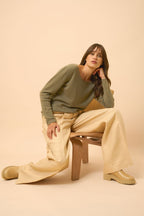 Pull Col Bateau - Fiona - Army