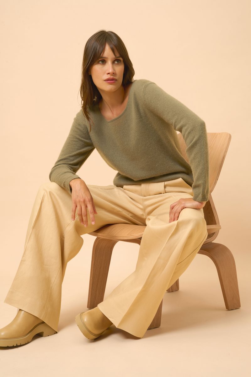 Pull Col Bateau - Fiona - Army