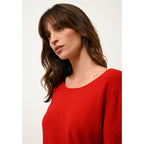 Boat-Neck Jumper - Fiona - Red