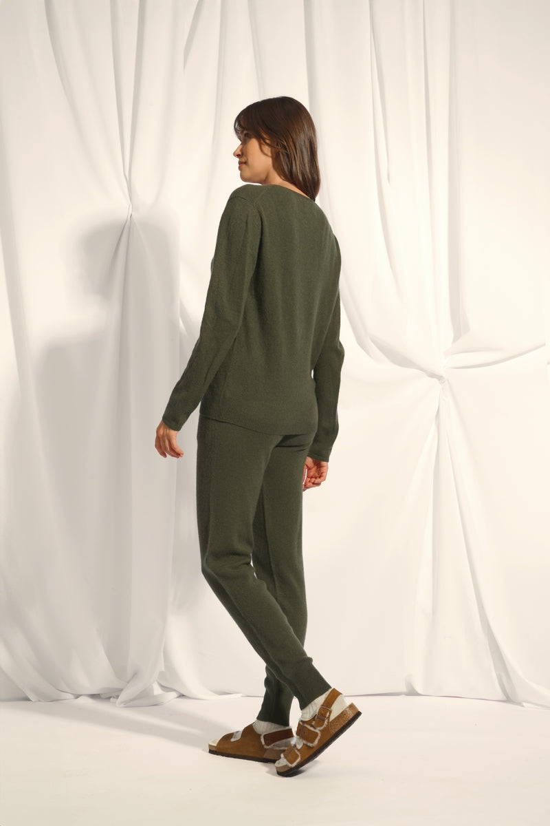 Pull Col Bateau - Fiona - Kaki
