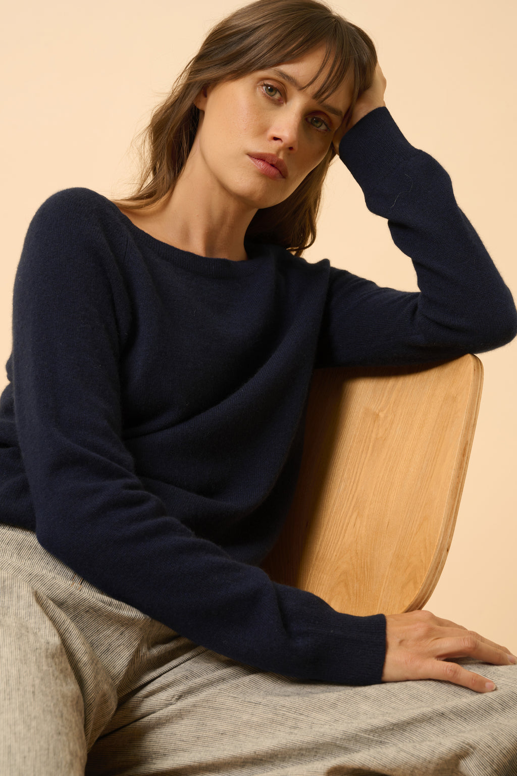 Pull Col Bateau Goutte Dos - Abigail - Navy