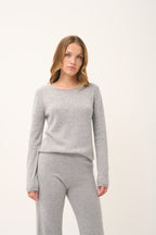Pull Col Rond - Vivian - Nuage Chiné