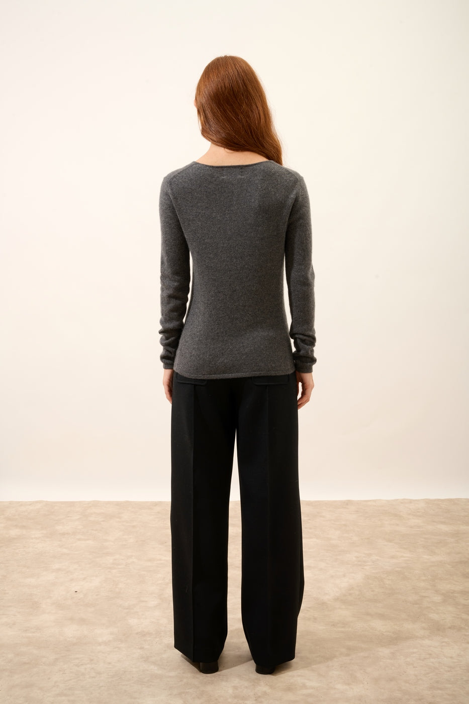 Pull Col Rond - Vivian - Anthracite Chiné