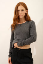 Pull Col Rond - Vivian - Anthracite Chiné