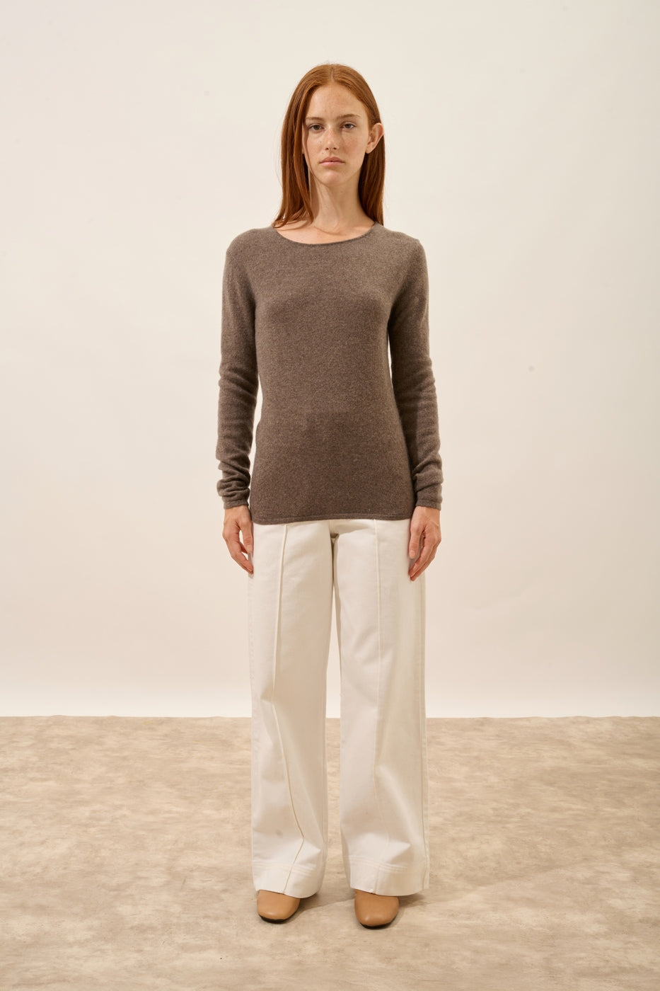 Jersey de Cuello Redondo - Vivian - Topo Jaspeado