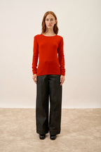 Crew-Neck Jumper - Vivian - Red