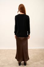 Jersey Cuello Redondo - Helen - Negro