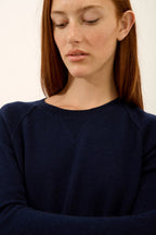 Round-Neck Jumper - Helen - Navy