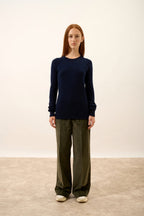 Round-Neck Jumper - Helen - Navy
