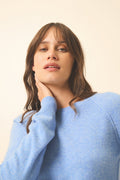 Round Neck Jumper - Helen - Sky