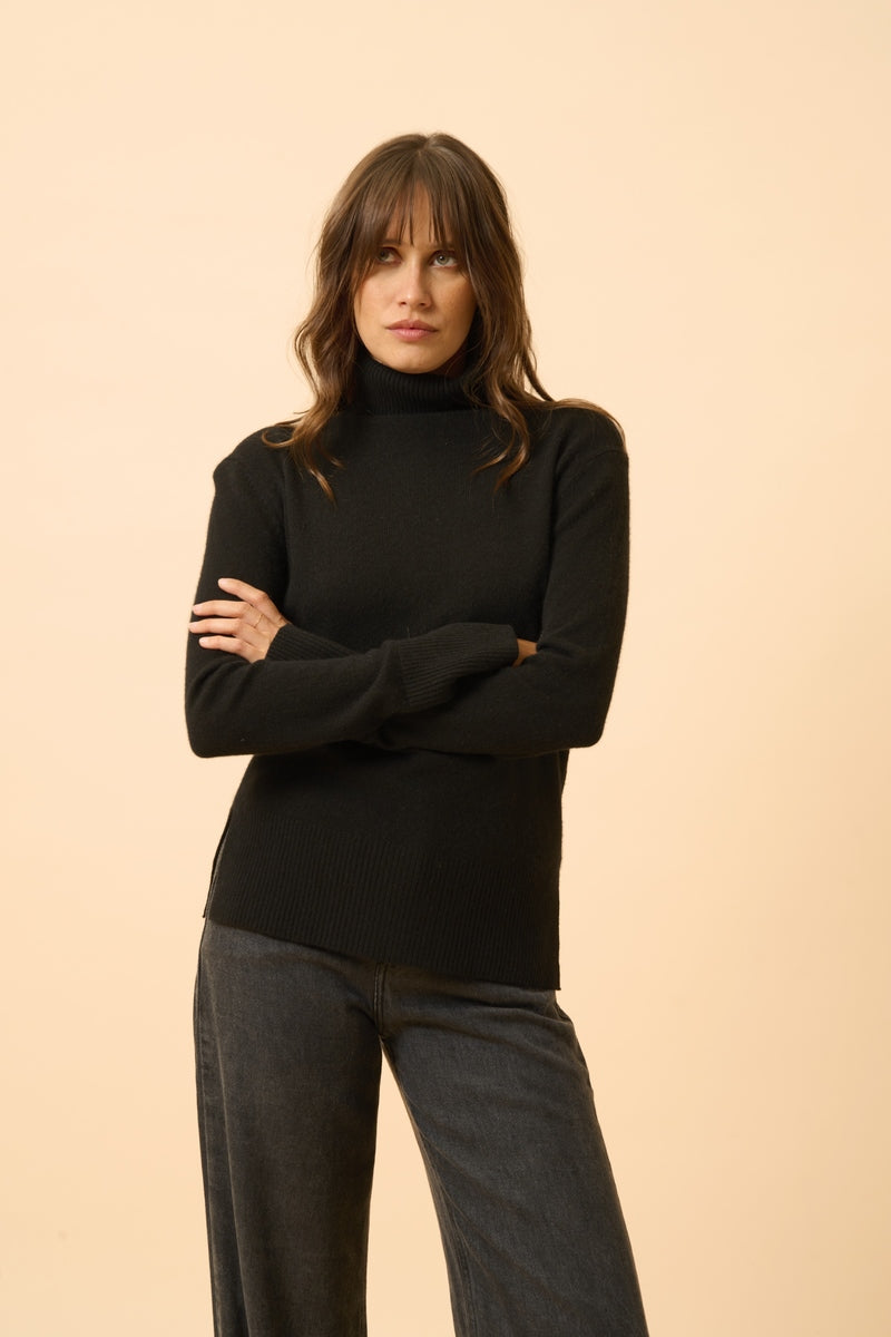 Pull Col Roulé - Lexie - Noir