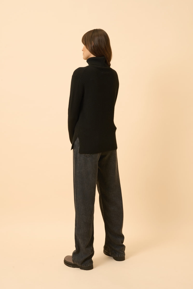 Pull Col Roulé - Lexie - Noir