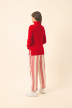 Roll-Neck Jumper - Lexie - Red