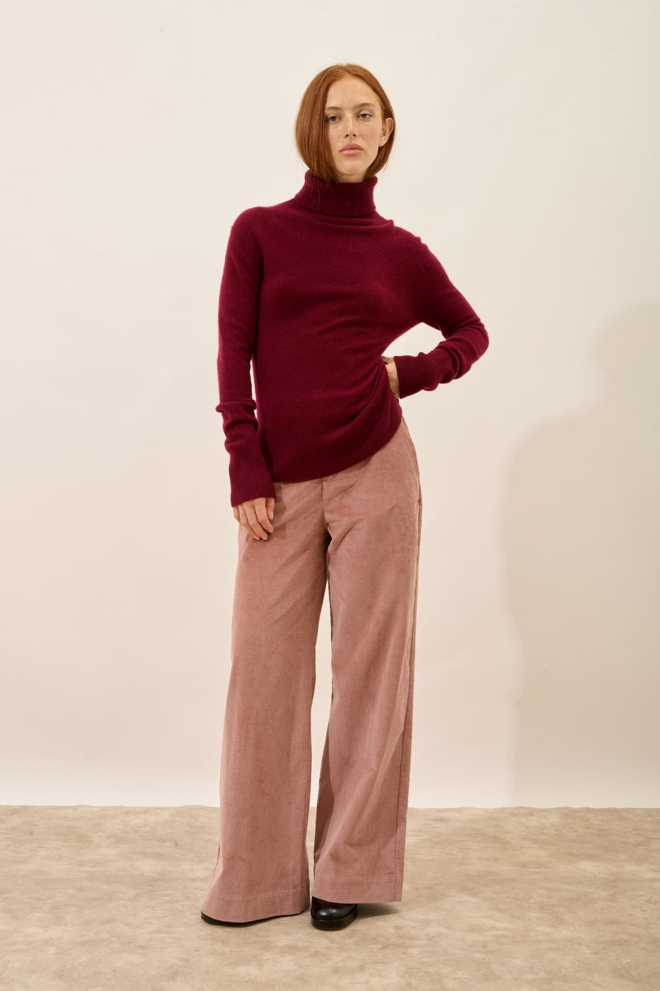Pull Col Roulé - Lexie - Bordeaux
