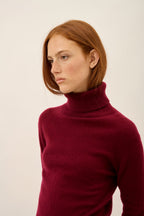 Pull Col Roulé - Lexie - Bordeaux