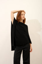 Poncho - Meredith - Black