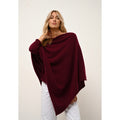 Poncho - Meredith - Burgundy