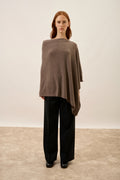 Poncho - Meredith - Taupe Chiné