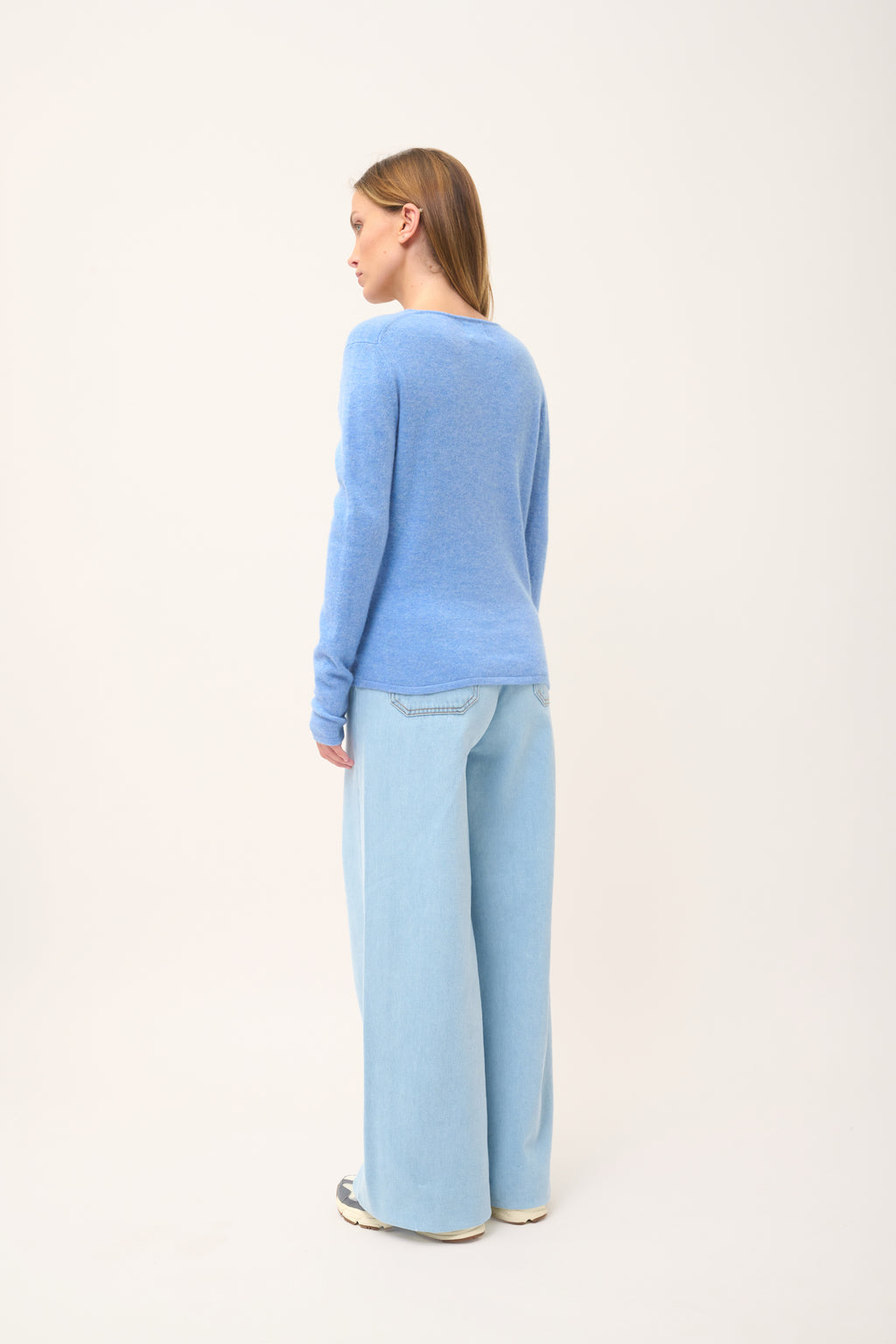 Pull Col V  - Joan - Sky