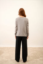 Jersey Cuello V - Joan - Nube Jaspeado