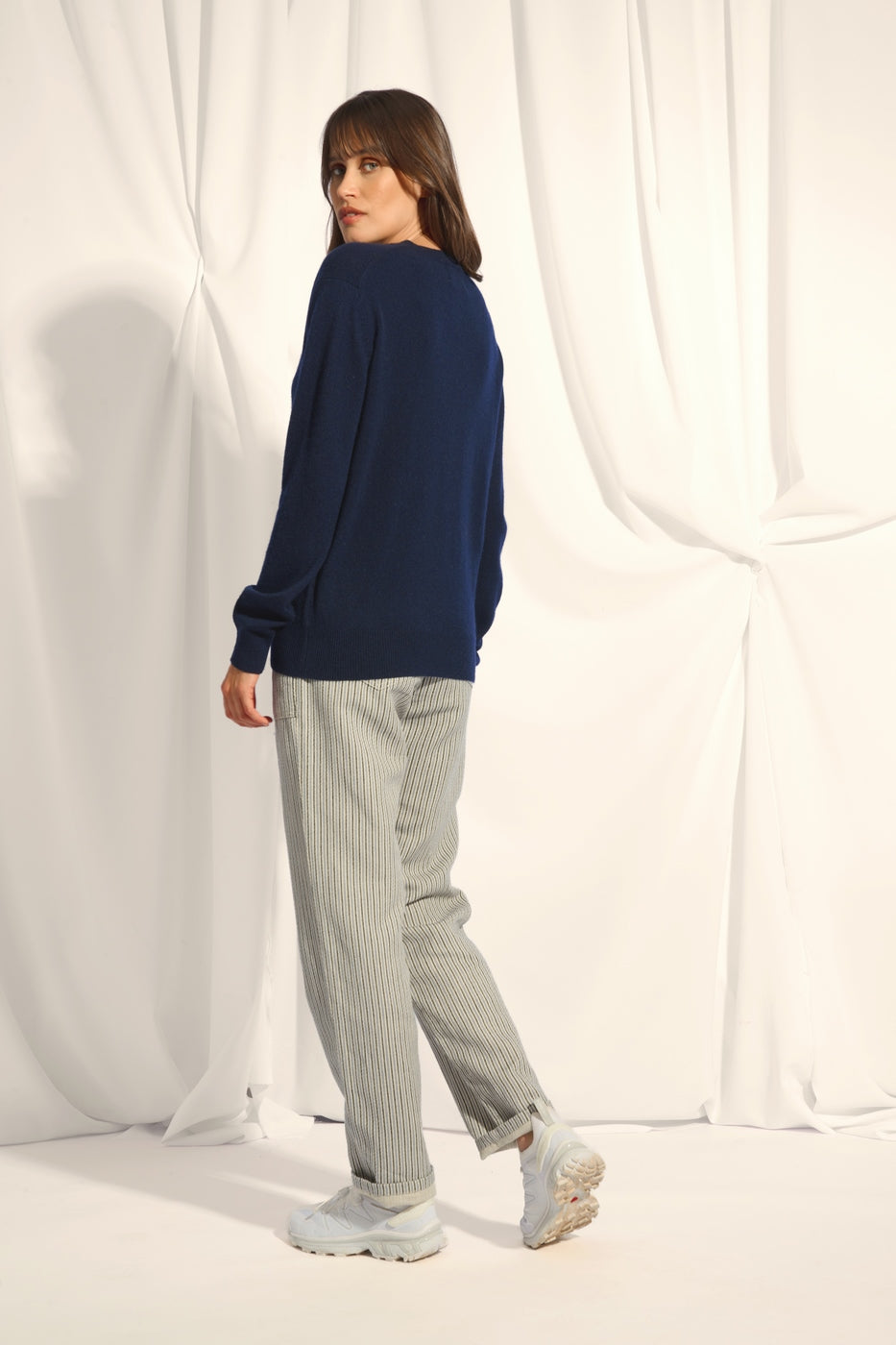 Pull Col V  - Nora - Navy