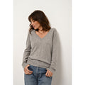 V-neck Jumper - Phoebe - Mottled Cloud