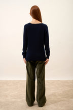 V-Neck Jumper - Phoebe - Navy