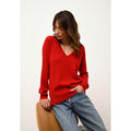 V-Neck Jumper - Phoebe - Red