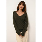 V-neck Jumper - Phoebe - Khaki