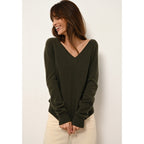 V-neck Jumper - Phoebe - Khaki
