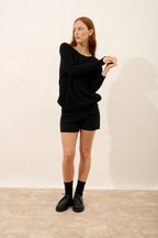 Pull Chauve Souris - Rebecca - Noir