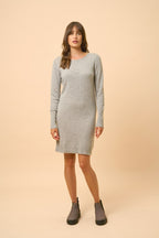 Robe Col Rond - Susan - Nuage Chiné