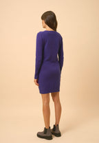 V-Neck Dress - Tracy - Purple