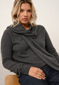 Spencer Scarf - 100% Cashmere 2 Ply - Heathered Anthracite - Unisex