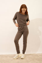 Pantalón de jogging - Wendy - Topo jaspeado