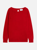 Pull Col Bateau Goutte Dos - Abigail - Rouge