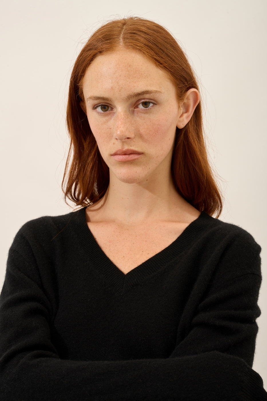 Pull Col V - Nora - Noir