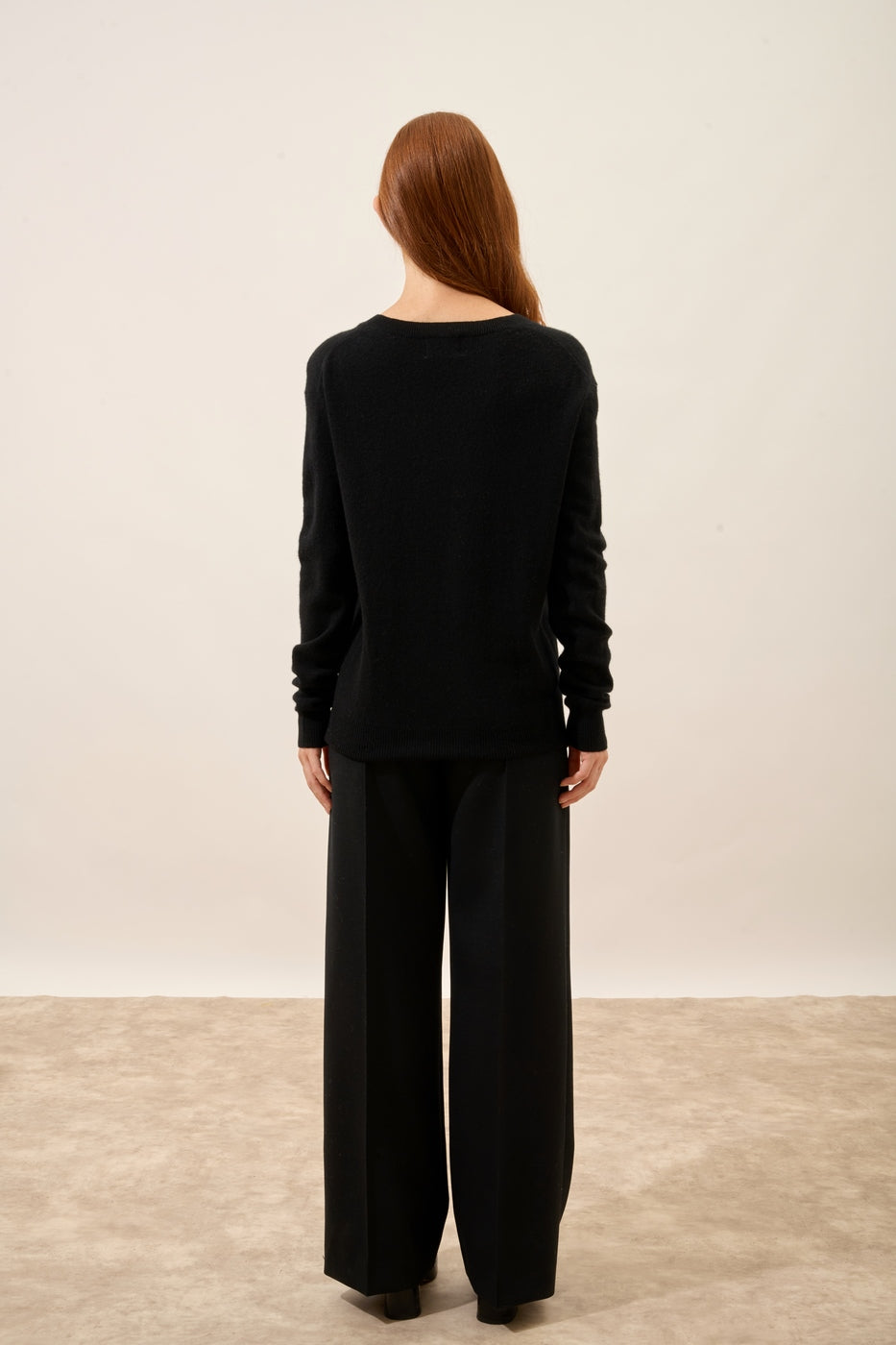 Pull Col V - Nora - Noir