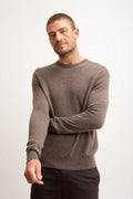 Jersey Cuello Redondo - Howard - Taupe Jaspeado