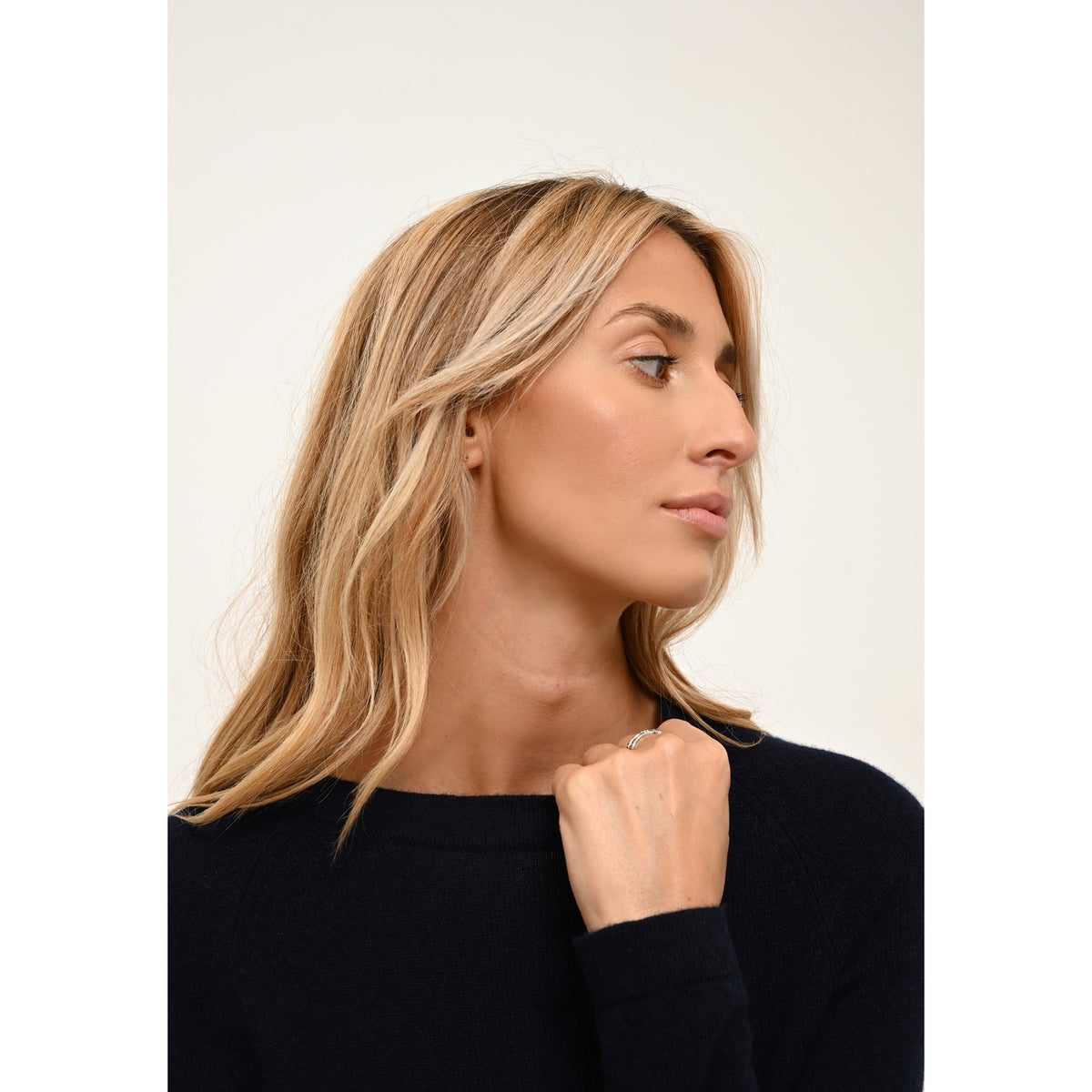 Round-Neck Jumper - Jane - Navy
