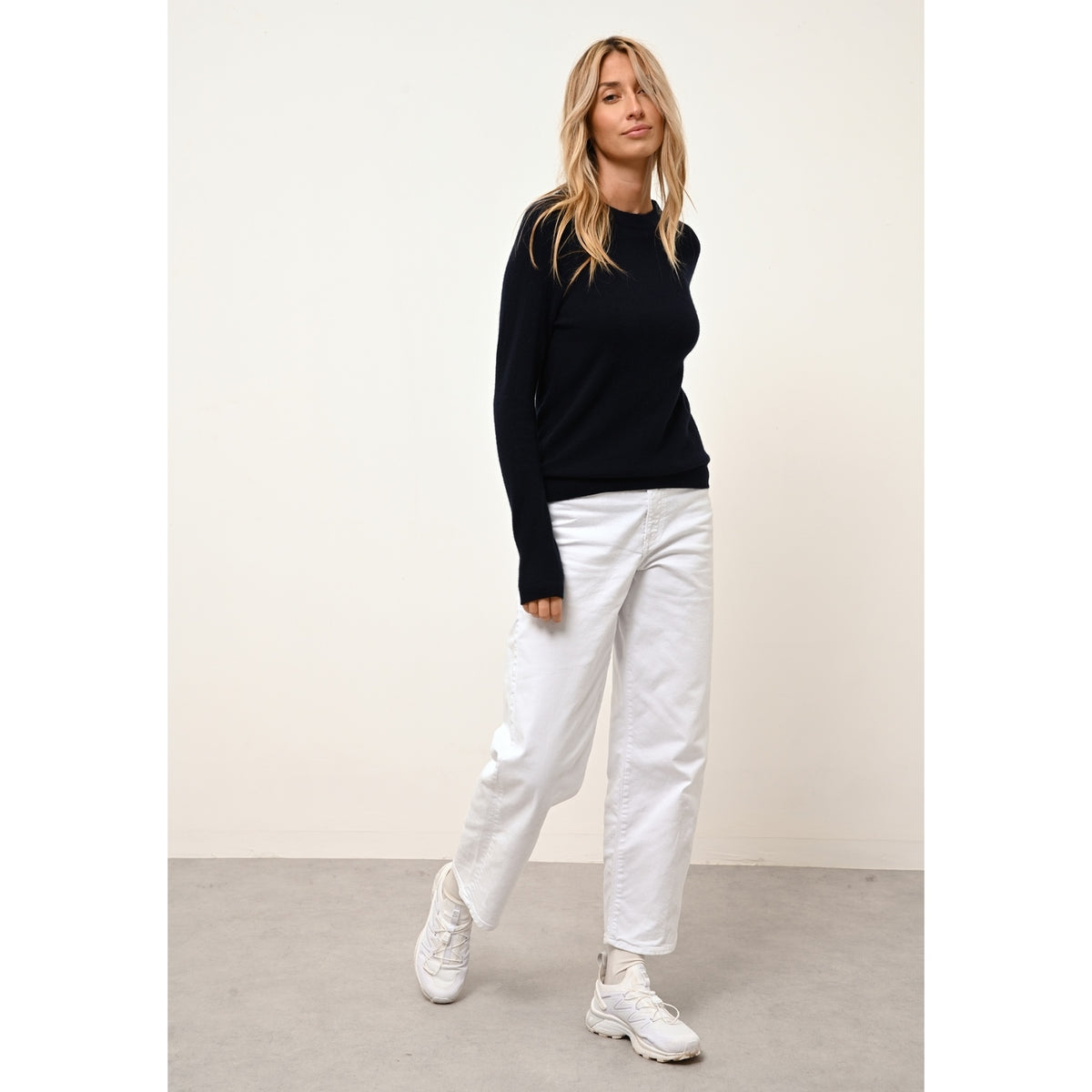 Round-Neck Jumper - Jane - Navy