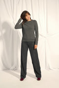 Pull Col Rond - Jane - Anthracite Chiné