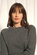 Pull Col Rond - Jane - Anthracite Chiné