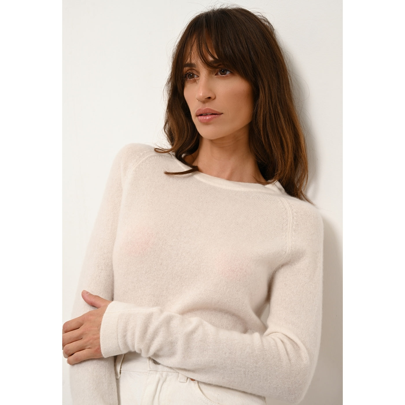 Round Neck Sweater - Jane - Ivory