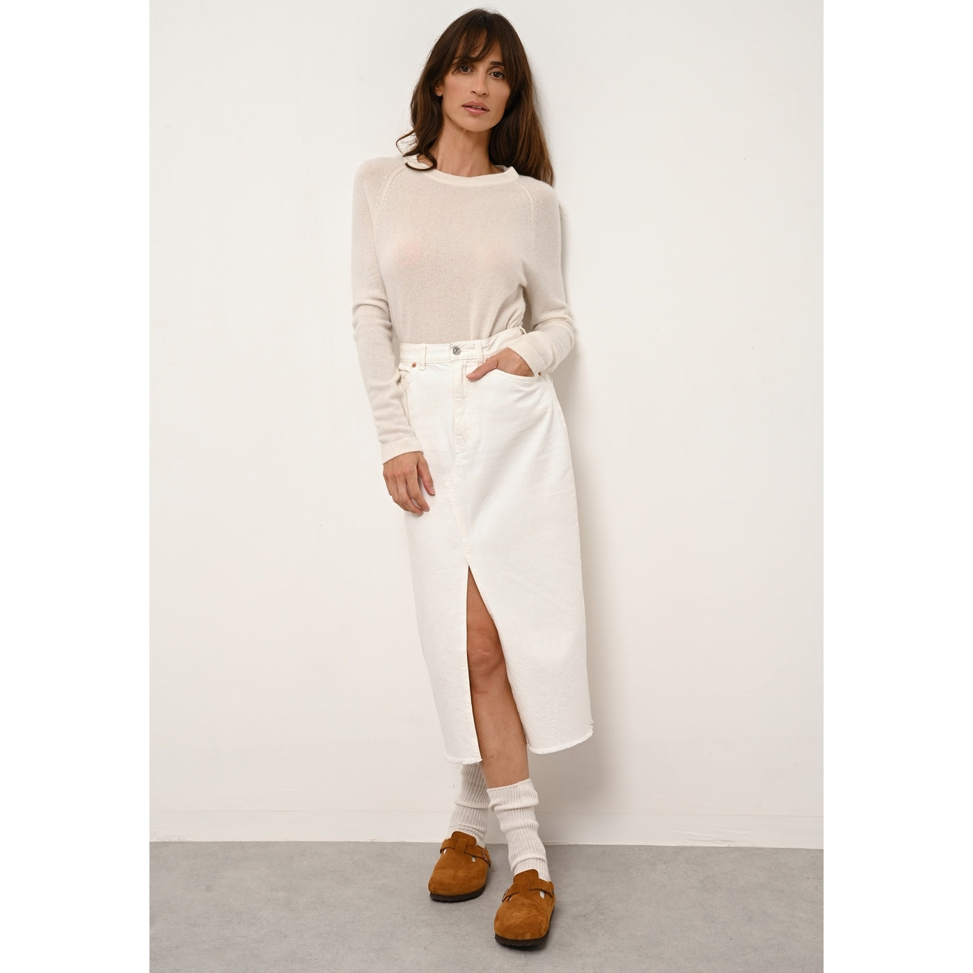Round Neck Sweater - Jane - Ivory