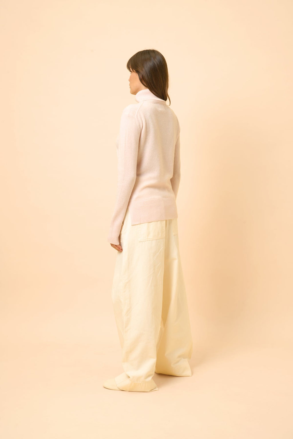 Jersey Cuello Alto - Lexie - Polvo