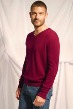 Pull Col V - Walt - Bordeaux