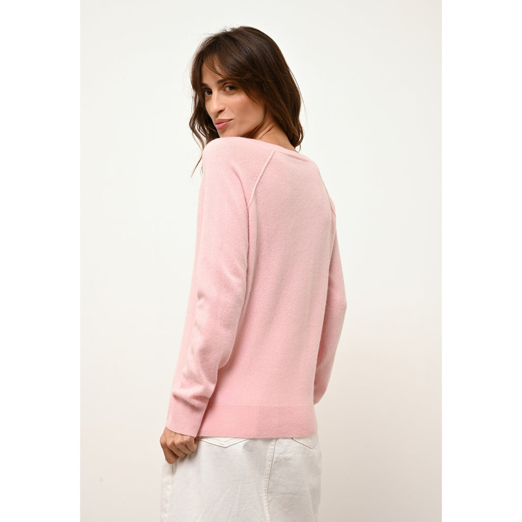 V-Neck Jumper - Phoebe - Ballerina