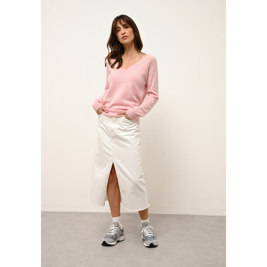 V-Neck Jumper - Phoebe - Ballerina
